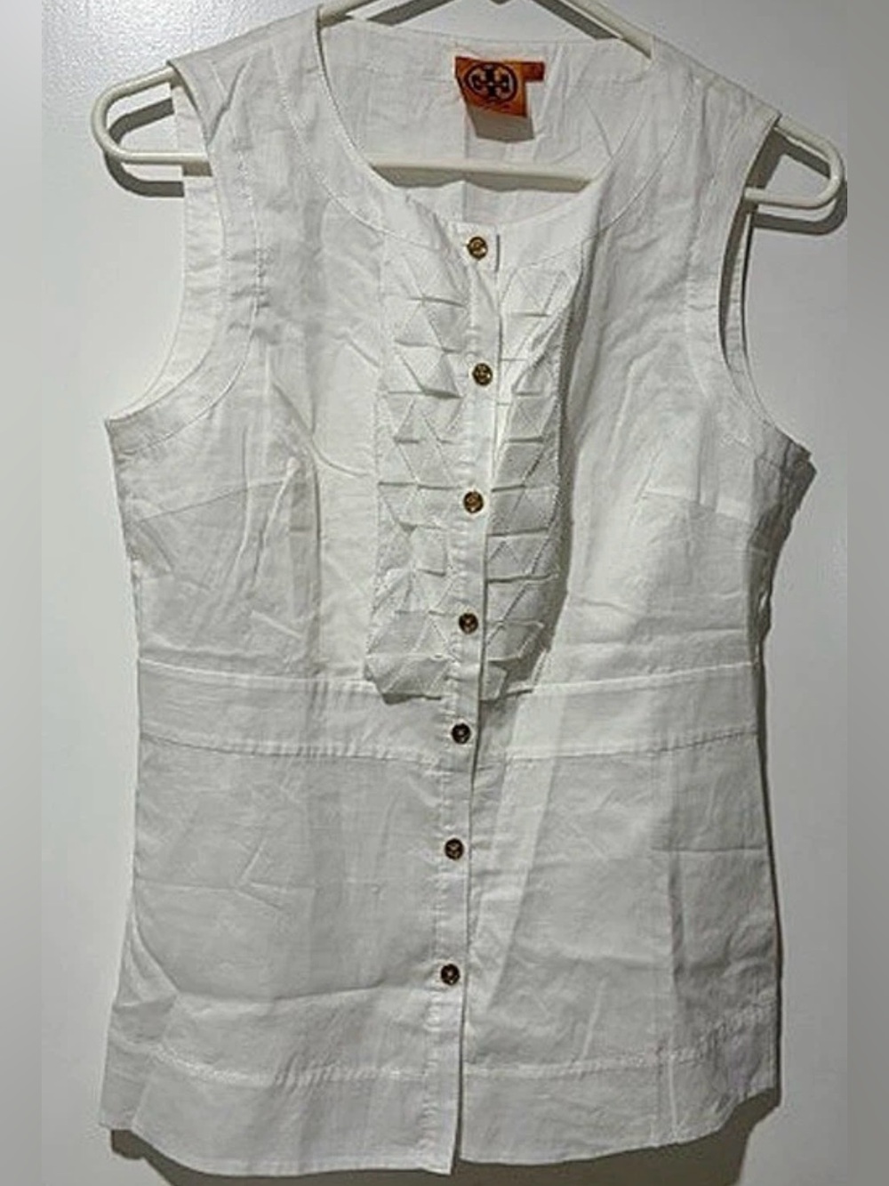 EUC Tory Burch White Sleeveless top